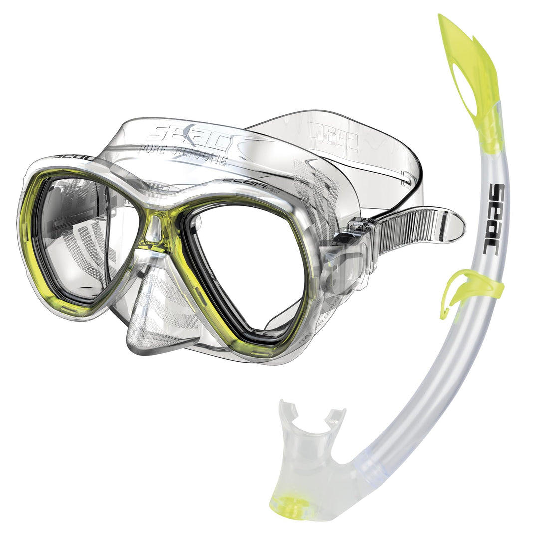 Seac Set Elba, Schnorchelset aus hypoallergenem Silikon mit Maske und Schnorchel für Erwachsene narr
