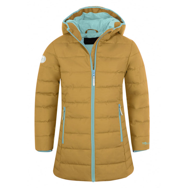 Trollkids Mädchen Wintermantel Winterjacke Stanavanger 92 Honig/Wasserblau, 92 Honig/Wasserblau