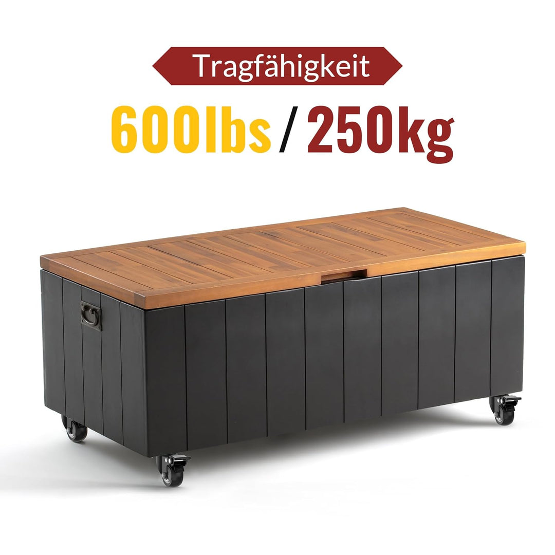 HOLKIE 50 mm Schwerlastrollen bis 250 kg - 4er Set Möbelrollen Schwerlast mit Bremsen - Transportrol