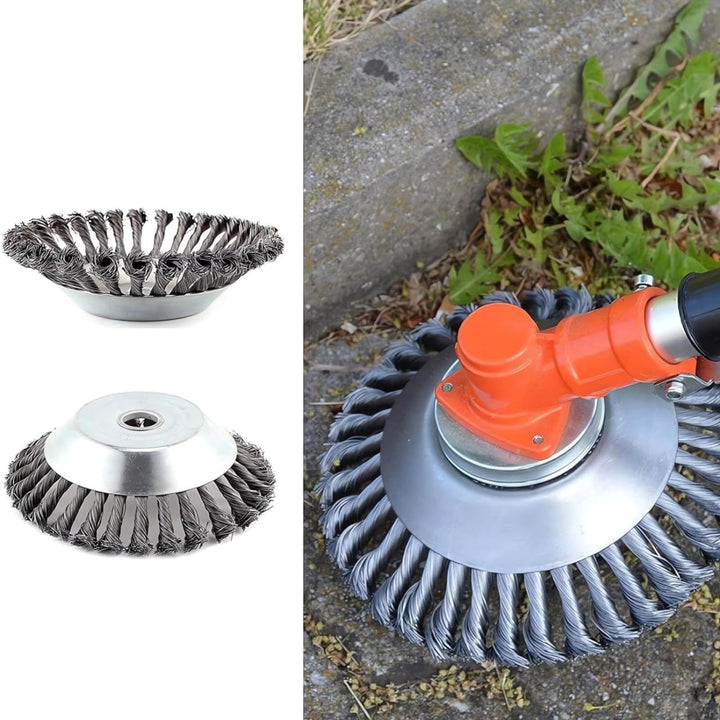 Wildkrautbürste Unkrautbürste Motorsense Freischneider Rundbürste für Motorsense 200 x 25,4 gezopfte