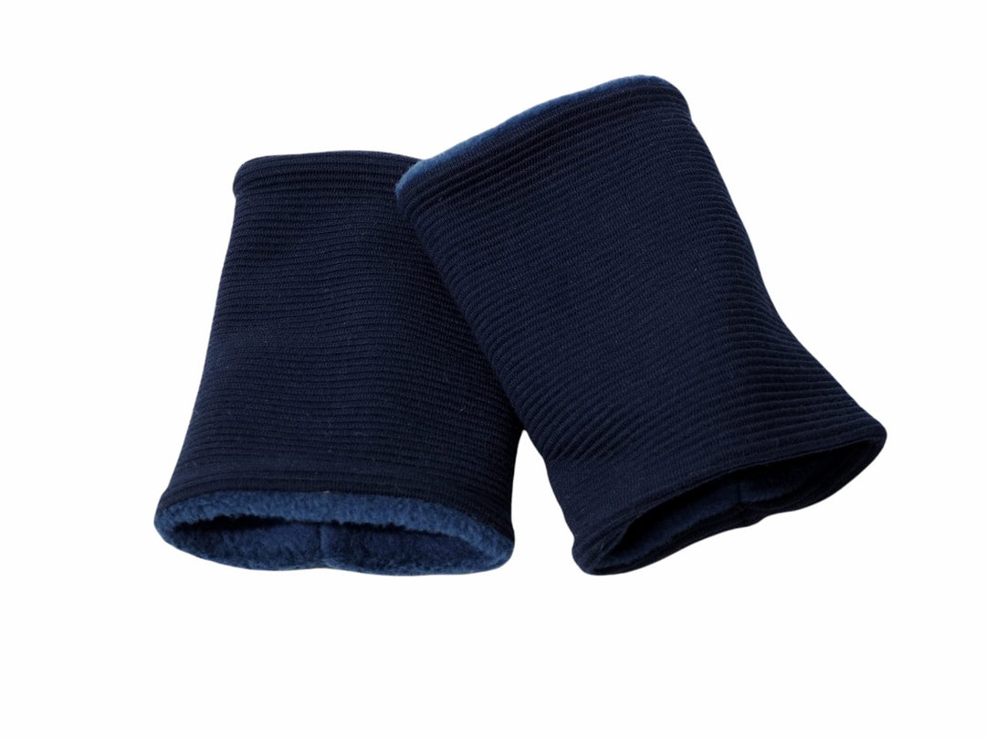 Pulswärmer (Armstulpen), aus Rippen-Jersey und Baumwollfleece, Nähwerkstatt Marke Britta Meier Dunke
