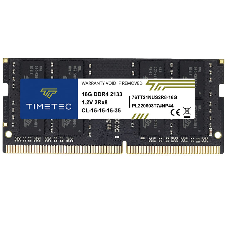 Timetec 16GB DDR4 2133MHz PC4-17000 Non-ECC Unbuffered 1.2V CL15 2Rx8 Dual Rank 260 Pin SODIMM Lapto