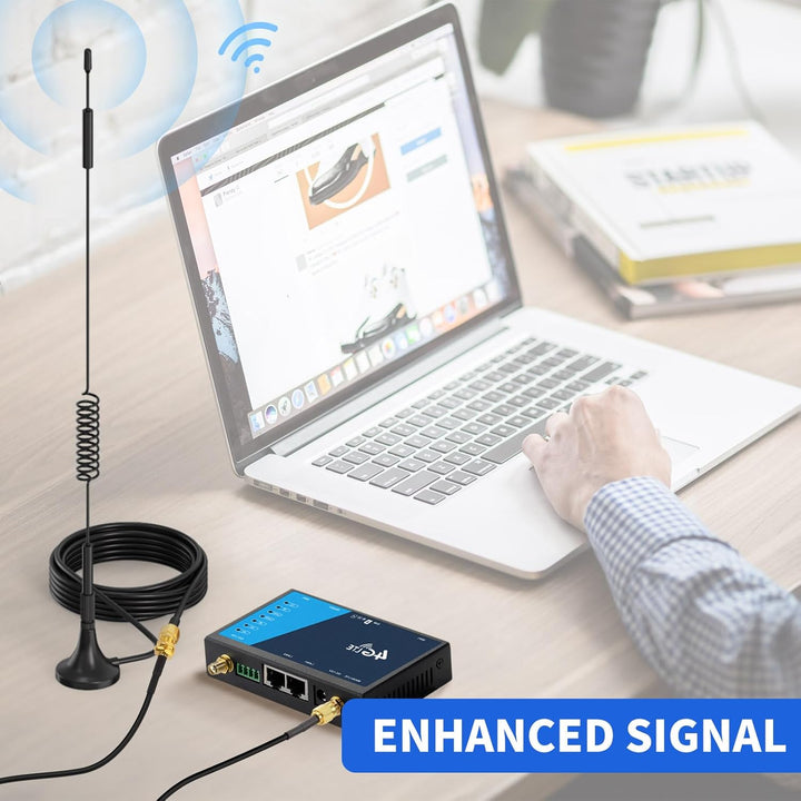 Superbat SMA Kabel WLAN Antenne verlängerungskabel 5m 2Stk:SMA-Stecker auf Buchse Kabel, Verlustarme