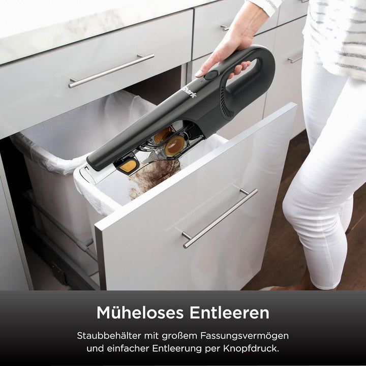 Shark HandVac kabelloser Handstaubsauger [CH950EUT], Modell für Haustierbesitzer, kabelloser Staubsa