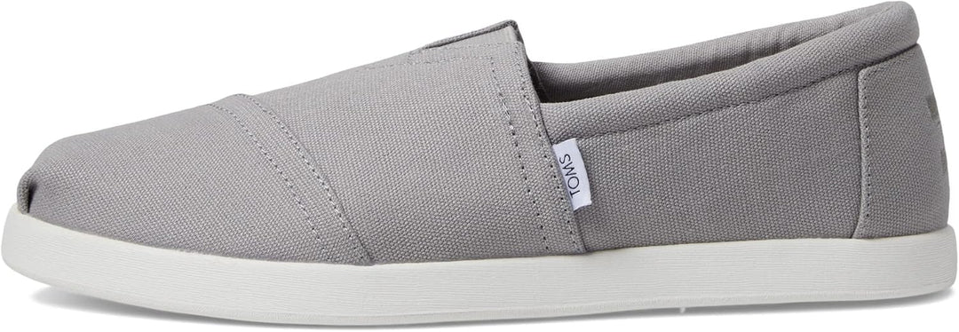 TOMS Herren Alp FWD Flacher Slipper 46 EU Grau Recycelte Baumwollleinwand, 46 EU Grau Recycelte Baum
