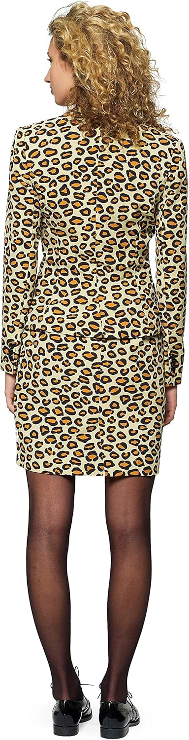 OppoSuits - Verrückter Anzug mit lustigen Prints für Damen - Komplettes Set: Jacke und Rock 34 Lady