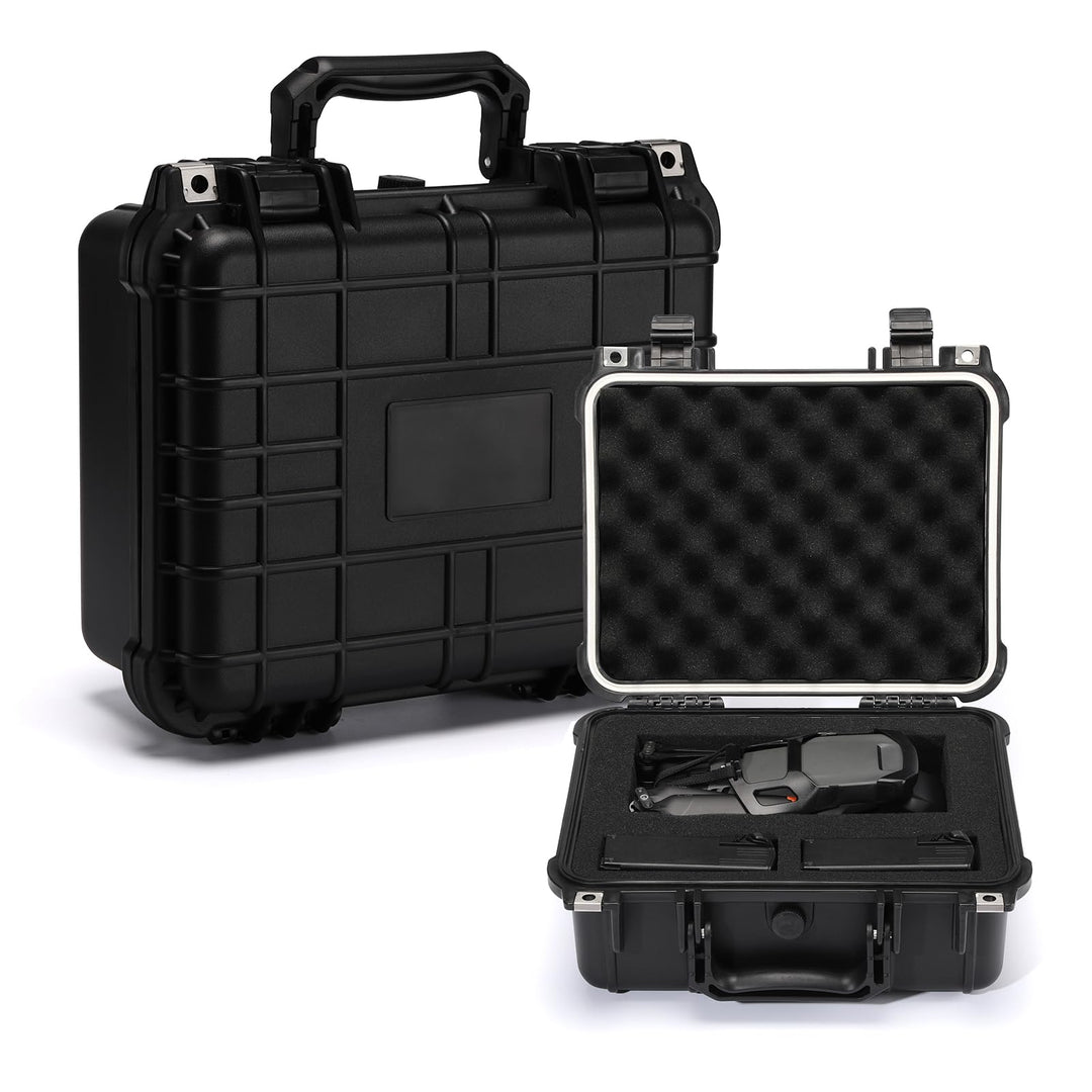 CASOMAN Water-Proof and Dust-Proof Protective Sturdy Plastic Storage Case with Cush-Proof Sponge and