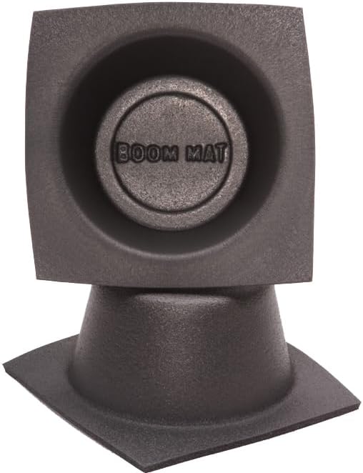 Design Engineering 050311 Boom Mat Lautsprecher-Trennwände, 10,2 cm, rund, schmal, 2 Stück, schwarz