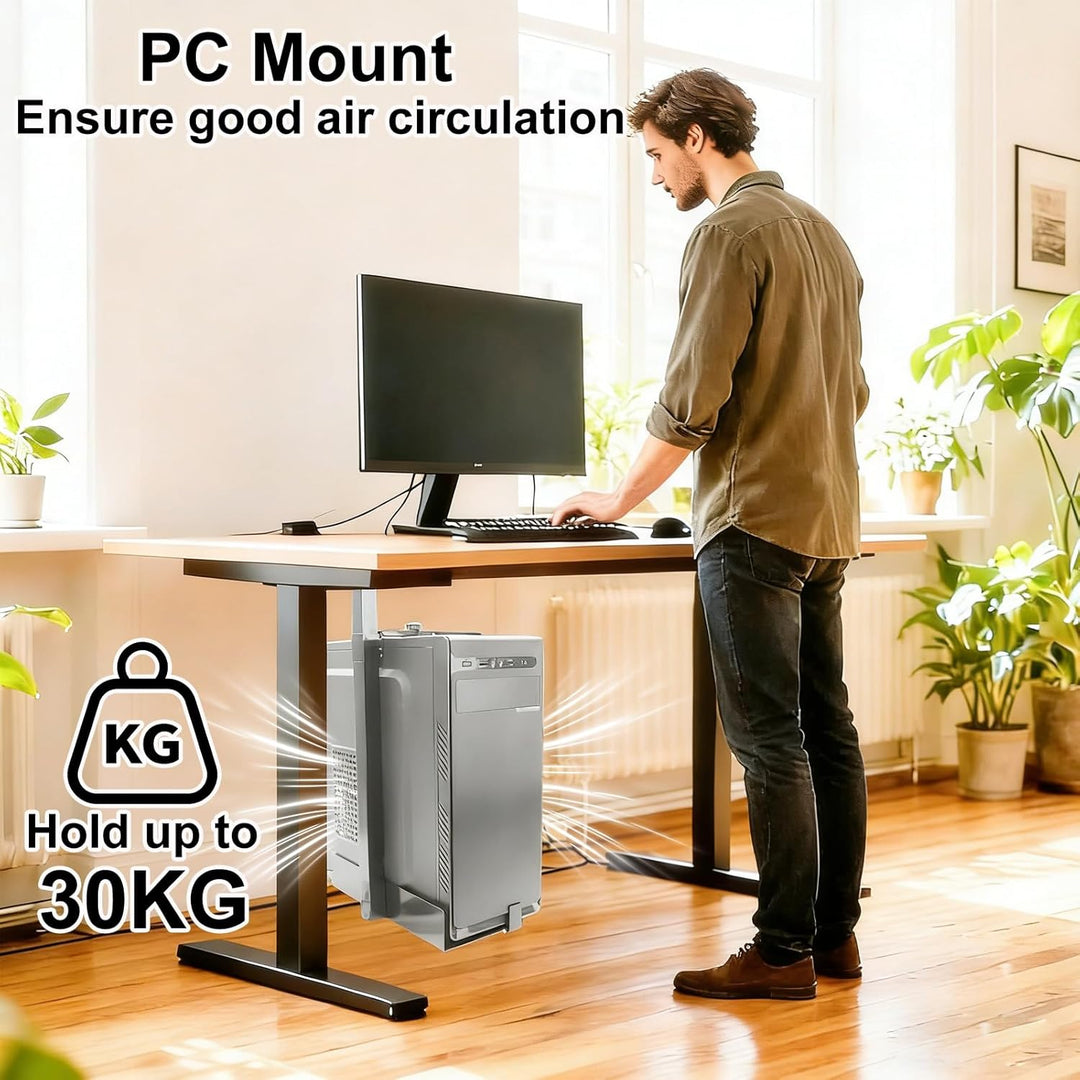 PC Halterung unter Schreibtisch, Untertisch PC-Halterung für Computergehäuse, Wandhalterung für Comp