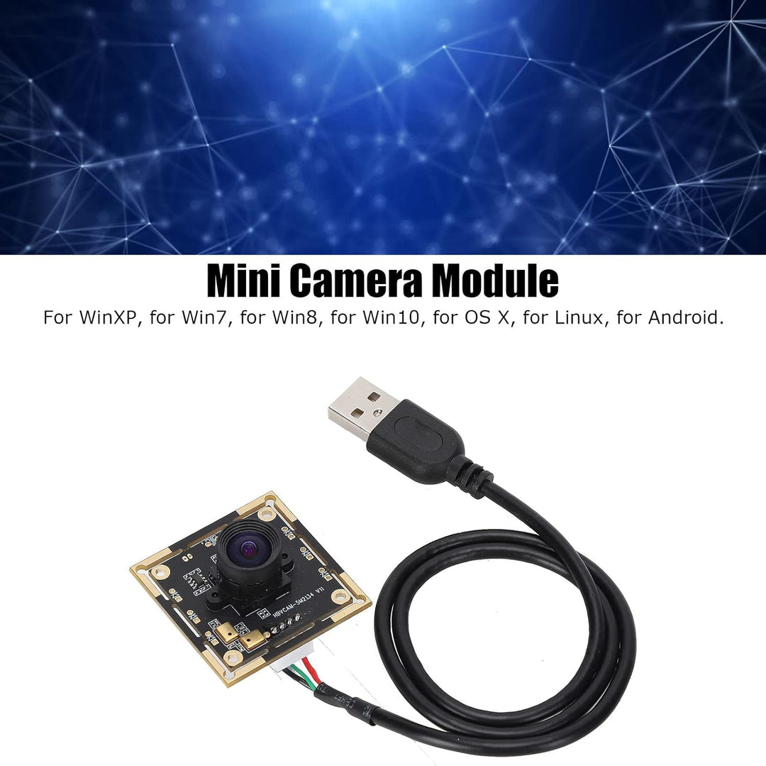 Walfront USB Kameramodul 5MP 2592 X 1944 30FPS USB2.0 Mini Webcam Board 100° Weitwinkel OV5693 Chip