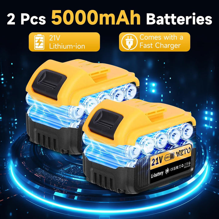 1500W Winkelschleifer Betonschleifer Betonfräse Set mit 2 X 5000mAh Akku 21V | Bodenschleifmaschine