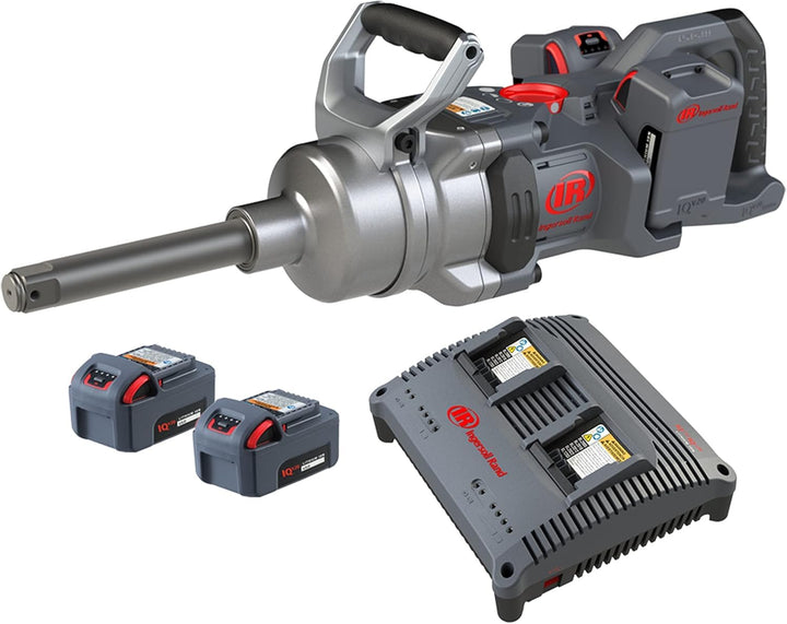Ingersoll Rand W9691-K4E-EU, 1" 20 V SCHLAGWERKZEUG Langer Amboss Kit mit (4) 5,0 Ah Li-Ion Akkus un