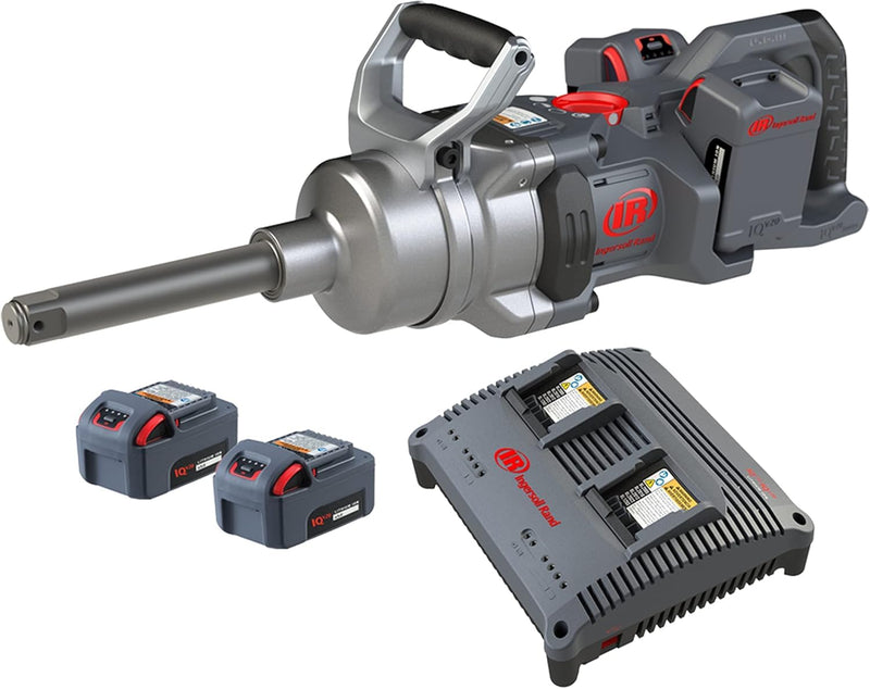 Ingersoll Rand W9691-K4E-EU, 1" 20 V SCHLAGWERKZEUG Langer Amboss Kit mit (4) 5,0 Ah Li-Ion Akkus un