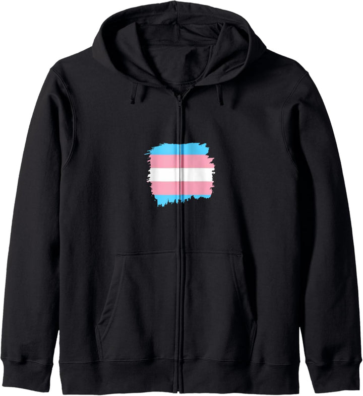 Transgender Pride Flagge Kapuzenjacke