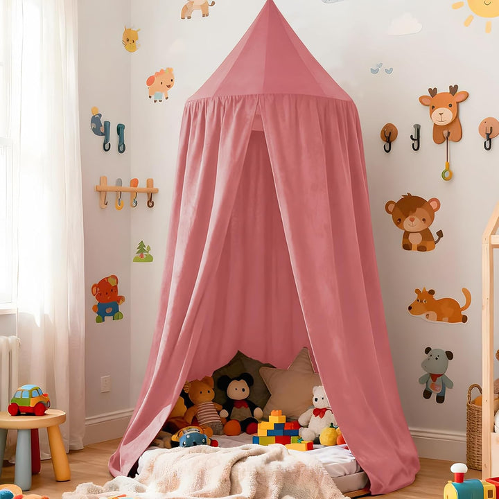 Baldachin Kinderzimmer, Betthimmel Babybett, Hängende Rund Princess Insektennetz Moskitonetz, Himmel