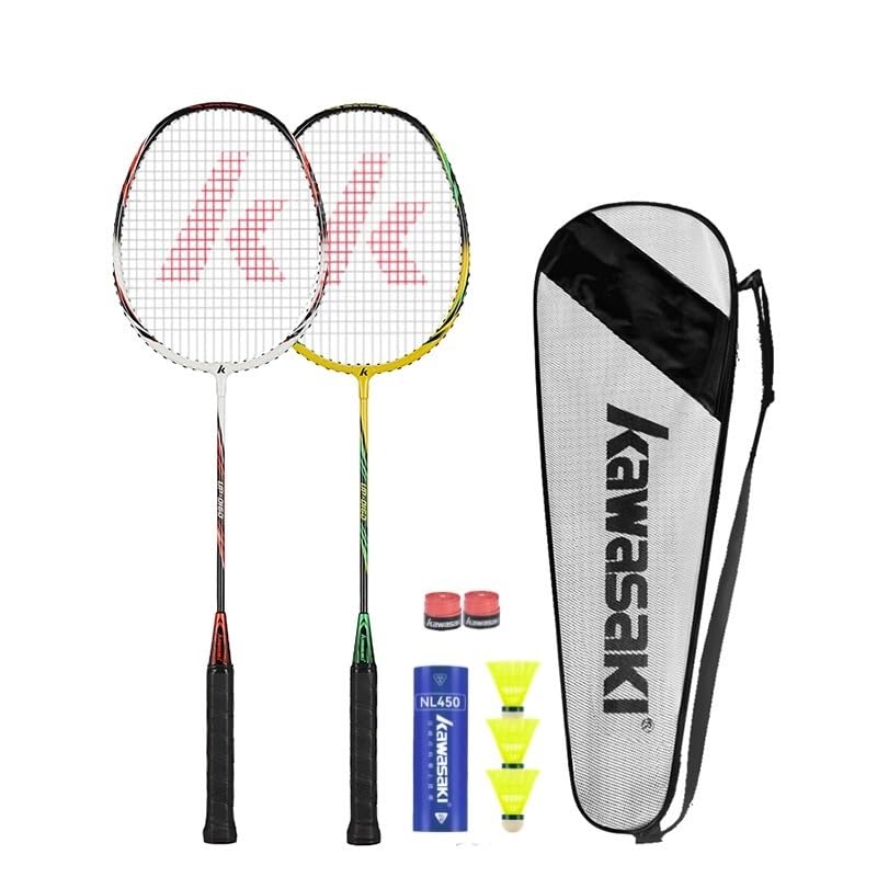Kawasaki Badminton schläger Federball Set Badminton Racket badmintonschläger Profi mit 3 Badminton b