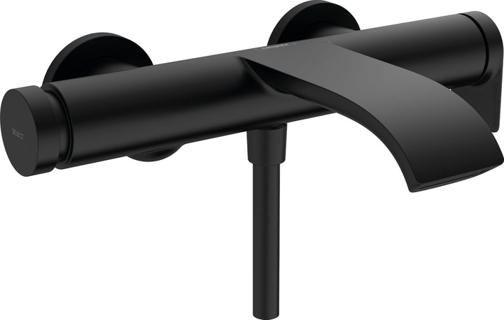 hansgrohe Wannenarmatur Vivenis, Aufputz Badarmatur für 2 Funktionen, Mattschwarz Mattschwarz Wanne,