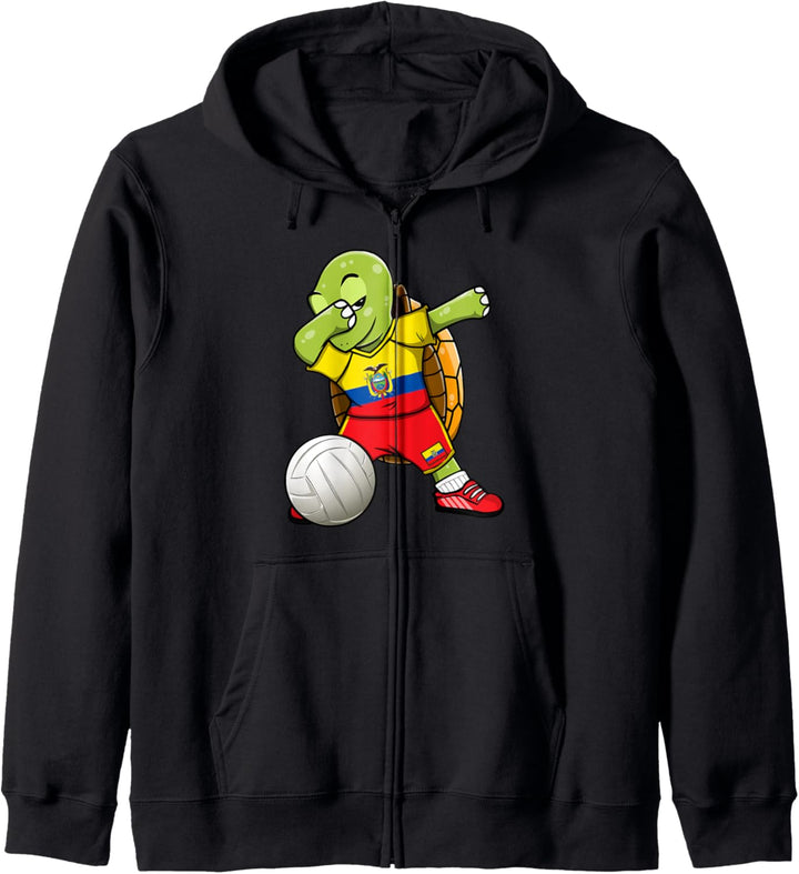 Dabbing Schildkröte Ecuador Volleyball Ecuadoreanische Sport Kapuzenjacke