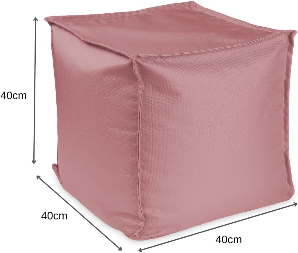 chilly pilley Sitzsack Sitzhocker mit EPS-Perlen Füllung 40x40x40cm Fusshocker Sitz-Pouf für Kinder