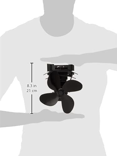 Valiant Hitze Powered Ofen FAN, schwarz, FIR350 5W, 5V Remora,, Ofenventilator, wärmebetrieben, schw