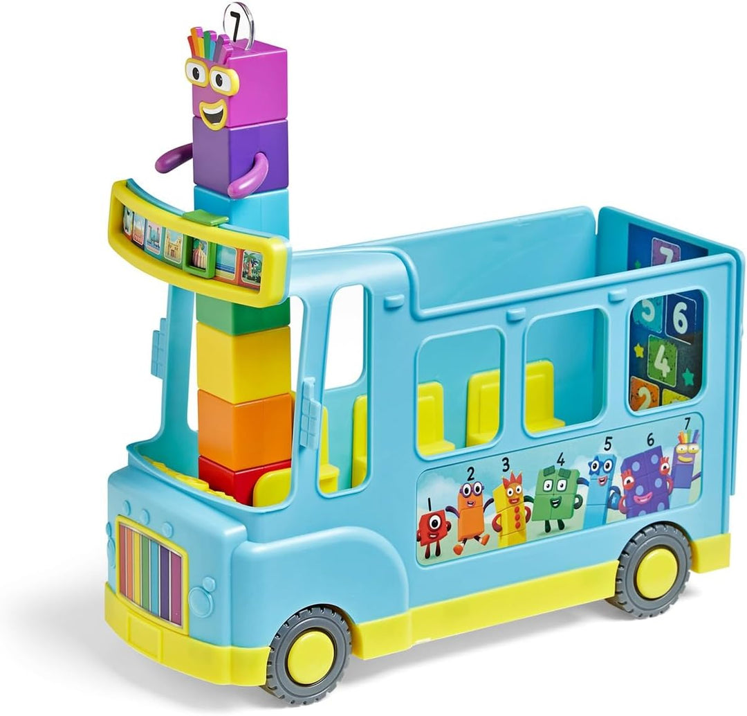 Learning Resources Numberblocks Regenbogen-Zählbus, ab 3 Jahren, interaktives Ziffernblock-Bus-Spiel