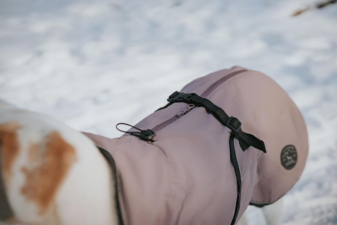 Hunter Hundemantel Uppsala, Farbe: Altrosa, 2in1 Design mit herausknüpfbarem Innenfutter, wasserabwe