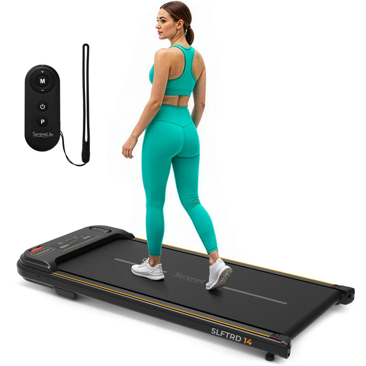 SereneLife Walking Pad, Laufband für Zuhause (Modelle: 8/9,6/10 km/h) – Schreibtisch-Laufband, leise