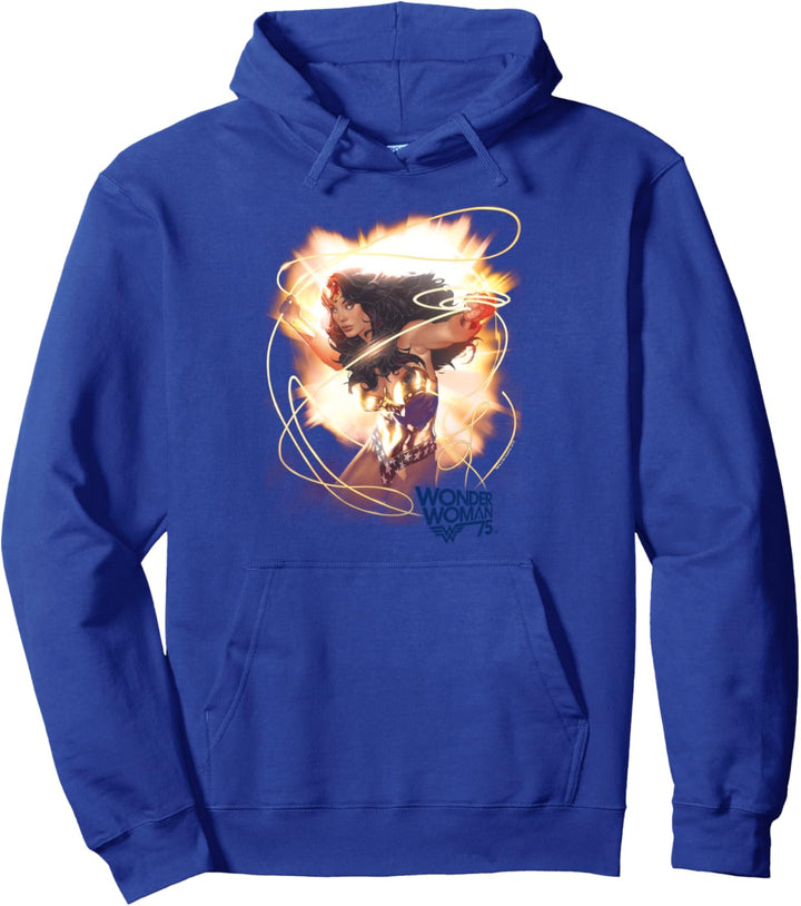 Wonder Woman 75th Burst Pullover Hoodie
