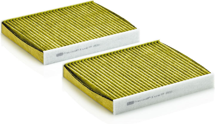 MANN-FILTER FP 2533-2 Innenraumfilter – FreciousPlus Biofunktionaler Pollenfilter (2er Set) – Für PK
