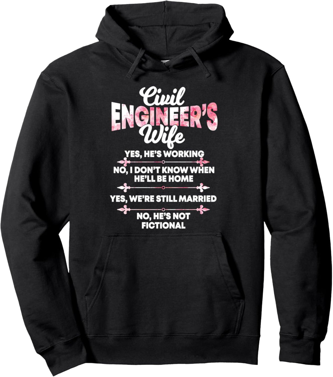 Bauingenieur Frau lustige Beziehung Qoute Engineering Pullover Hoodie