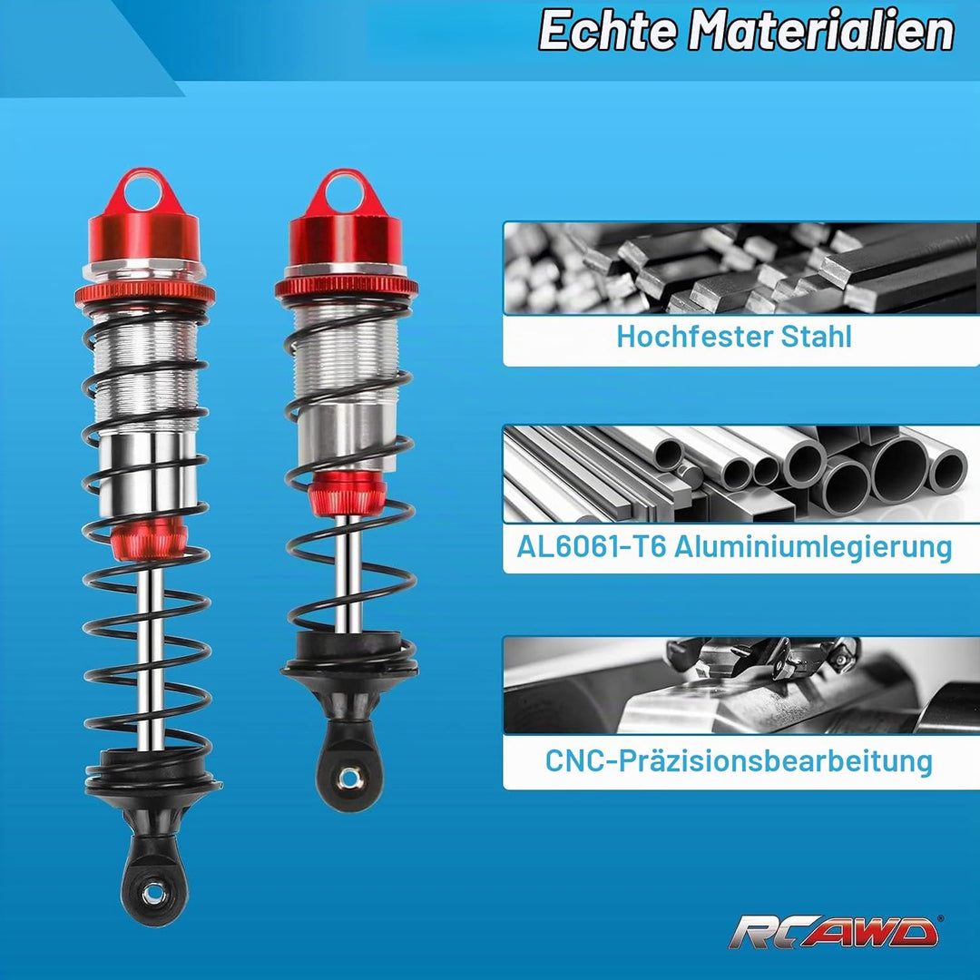 RCAWD ARRMA Shock Set rc Stossdämpfer vorne hinten für Arrma 1/7 1/8 Mojave EXB Outcast Notorious Ty