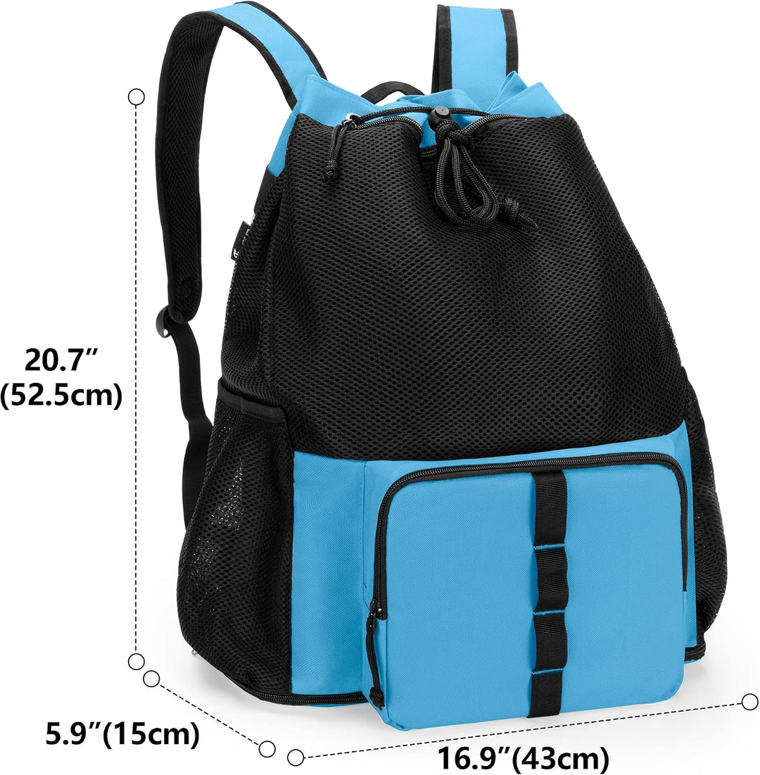 Fasrom Mesh Strandrucksack mit Reissverschluss unten zum Schwimmen | Reissverschluss Unten, Wasserdi