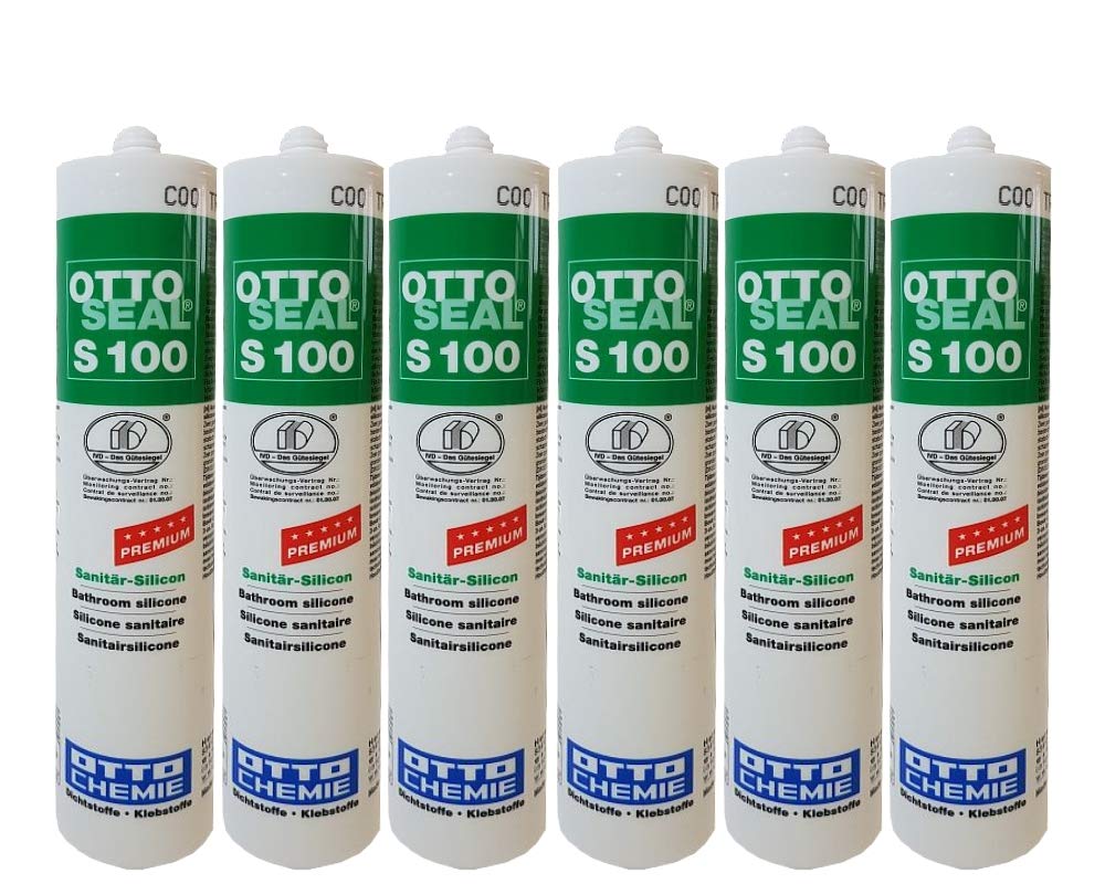 OTTOSEAL 6x Silikon S-100 300ML C00 TRANSPARENT - 1390300-6 (Vorteil-Set)