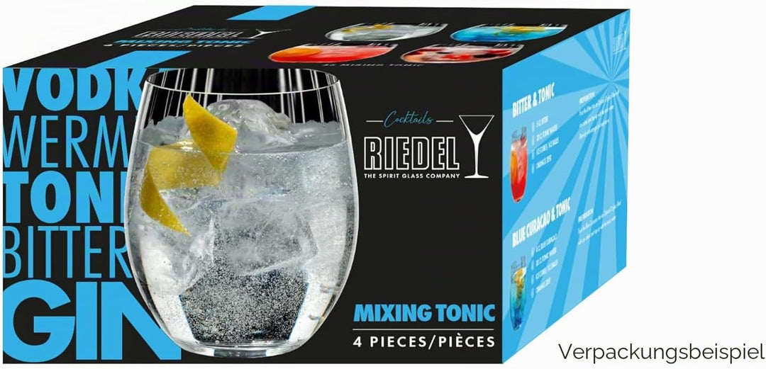 RIEDEL Mixing Tonic Gläser 4er-Set aus Glas, Fassungsvermögen ca. ml.