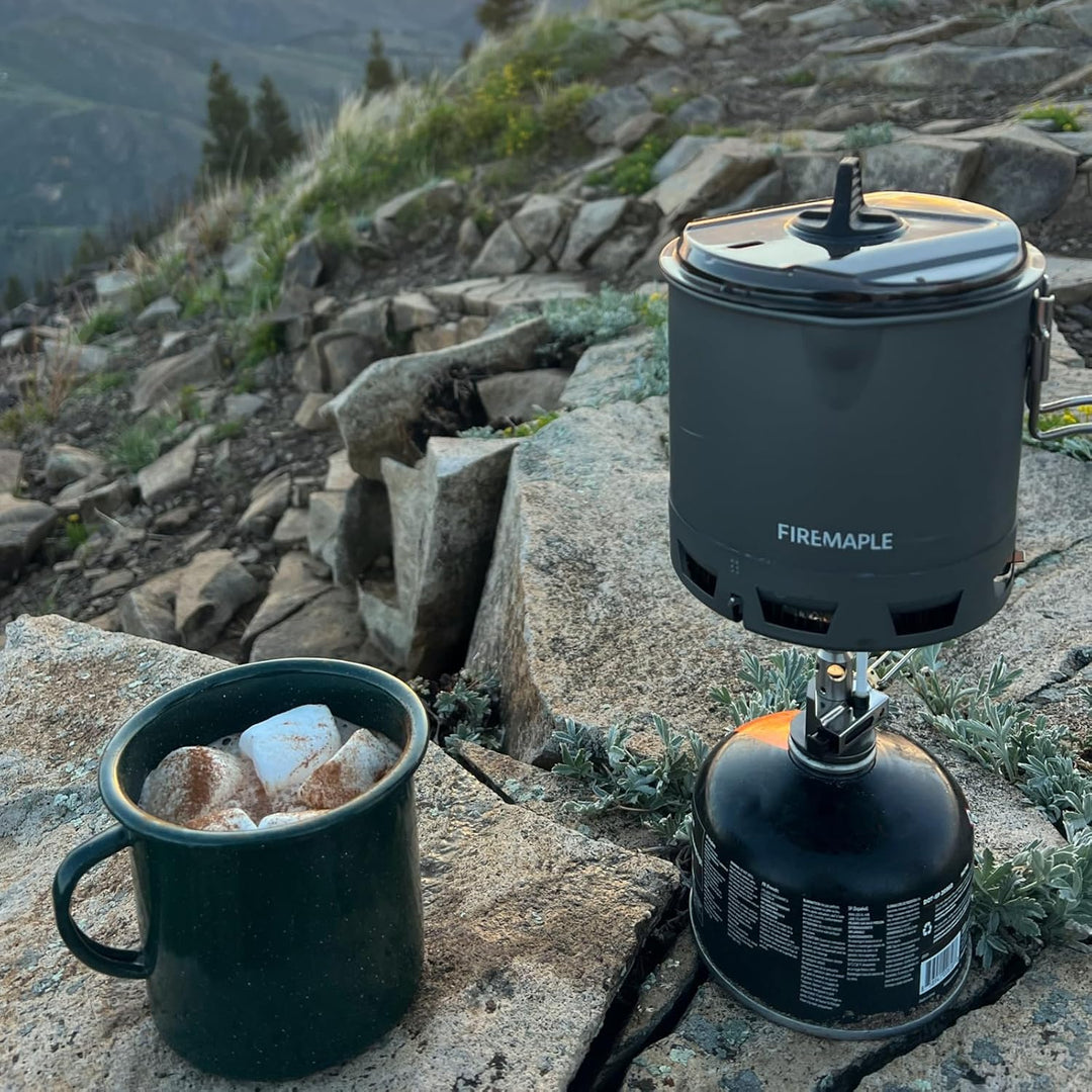 Fire-Maple Petrel G2 Ultraleichtes Kochset – Kompaktes und Schnell Kochendes Camping Topfset mit Koc