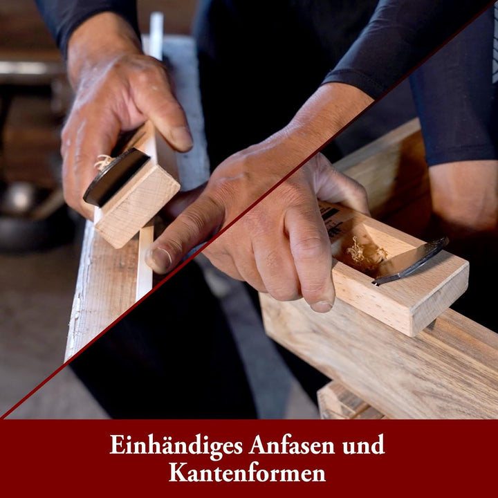 SUIZAN Japanische Holzblockhobel Kanna 4,2 cm (42 mm) Handhobel japanische Holzbearbeitungswerkzeuge