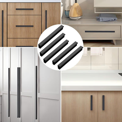 Qrity 10-Pack Türgriffe Küche Aluminiumlegierung Schrank Schrank Türgriff Möbel Schublade zieht Knöp