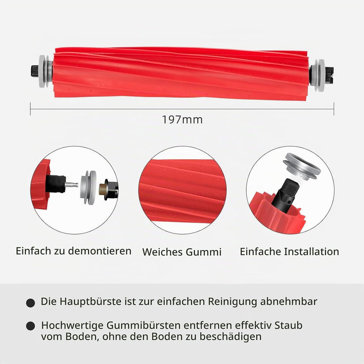 3 Hauptbürsten kompatibel für Roborock S7 / S7+, S7 Max Ultra, S7 MaxV / S7 MaxV Ultra / S7 MaxV Plu