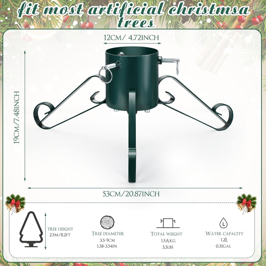 LATERN 53CM Metall Weihnachtsbaumständer, Schwerlast Weihnachtsbaumhalter Ersatz Weihnachtsbaumhalte