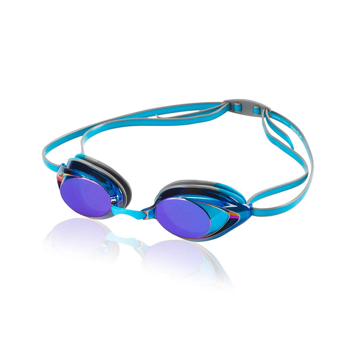Speedo Vanquisher 2.0 Schwimmbrille, Panorama, blendfrei, beschlagfrei, mit UV-Schutz Blau - Horizon