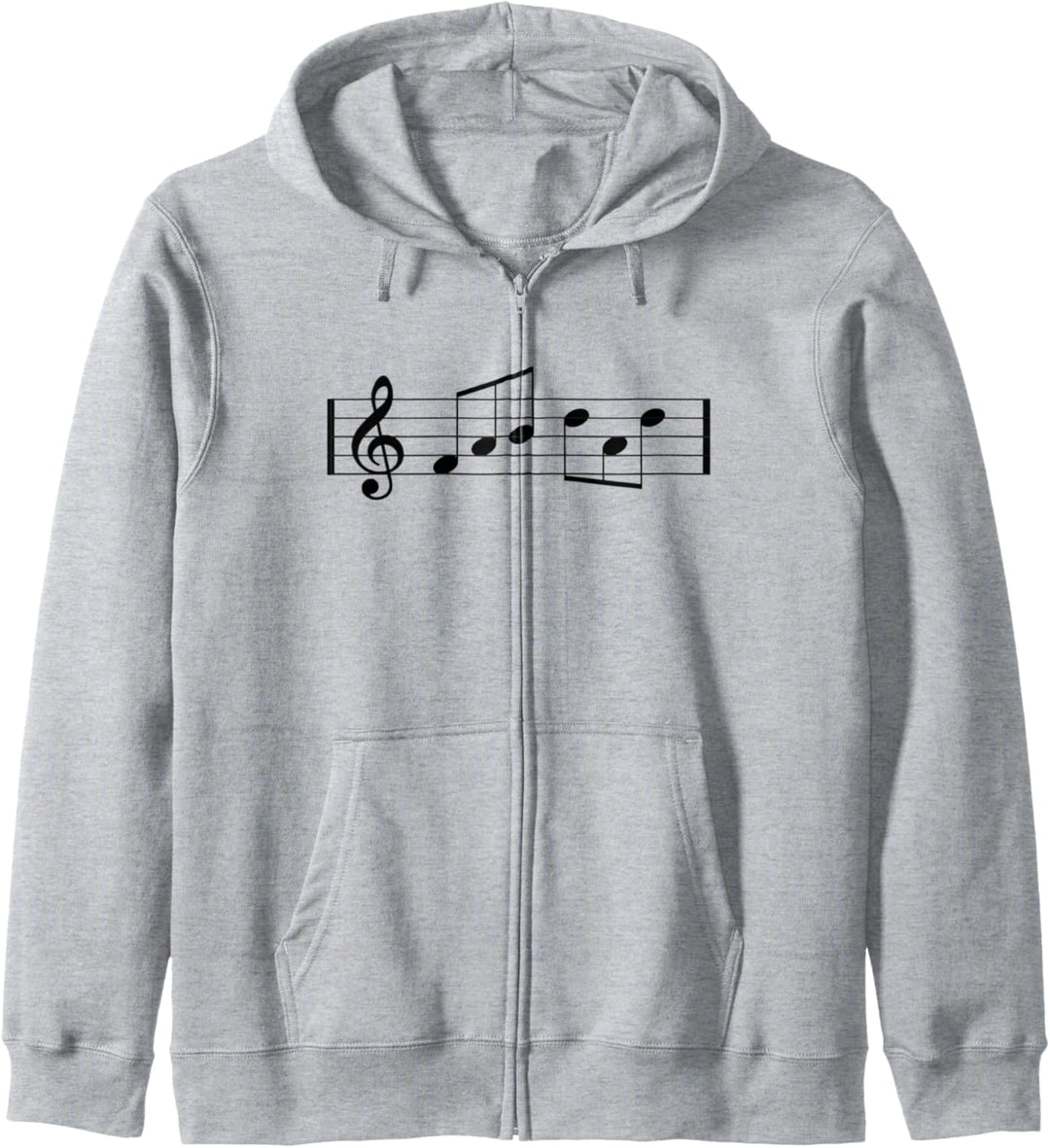 T-Shirt mit Notenschlüssel-Motiv, Musiknoten, Vatertag Kapuzenjacke