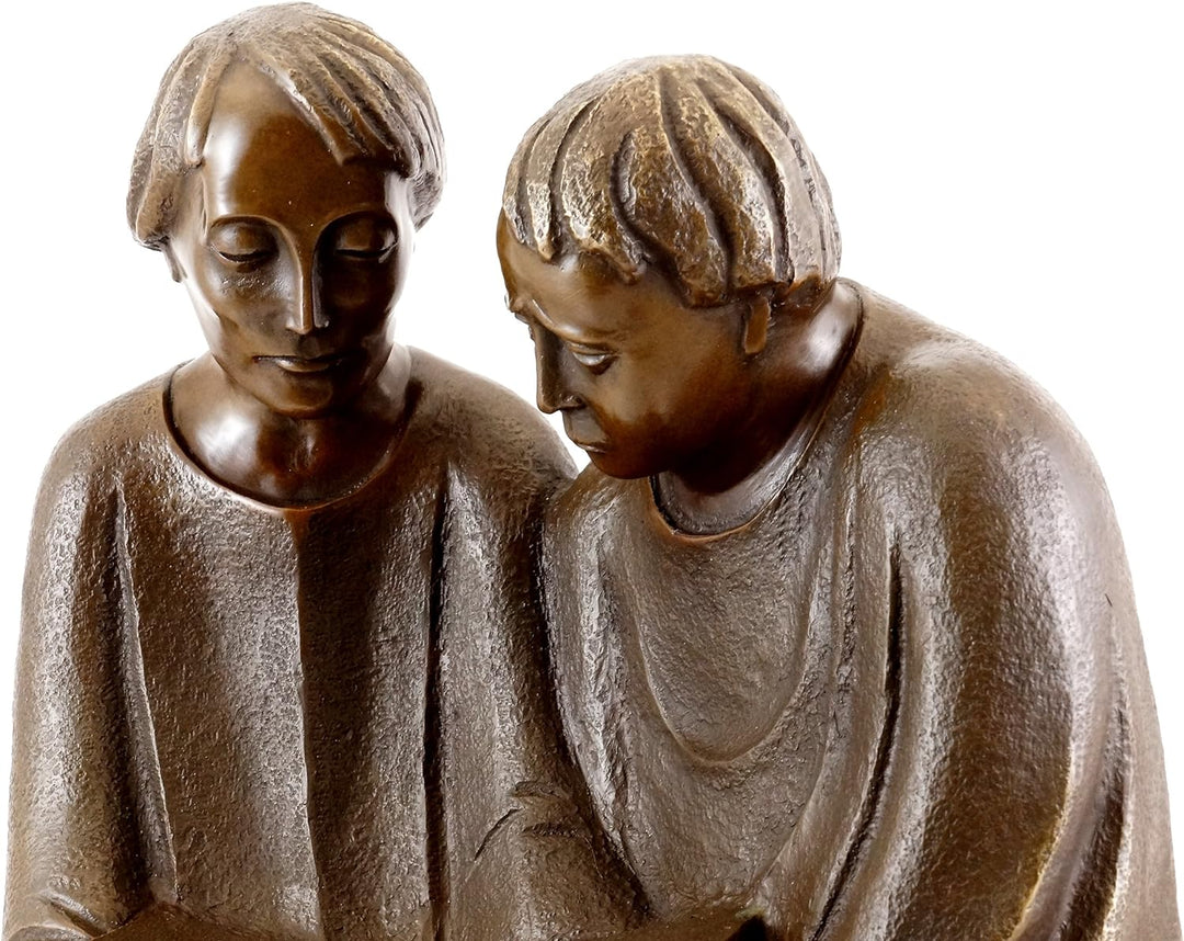 Die Lesende Mönche (1932) - signiert - Ernst Barlach Skulptur - Bronzefigur - Güstrow - Kunst Figur