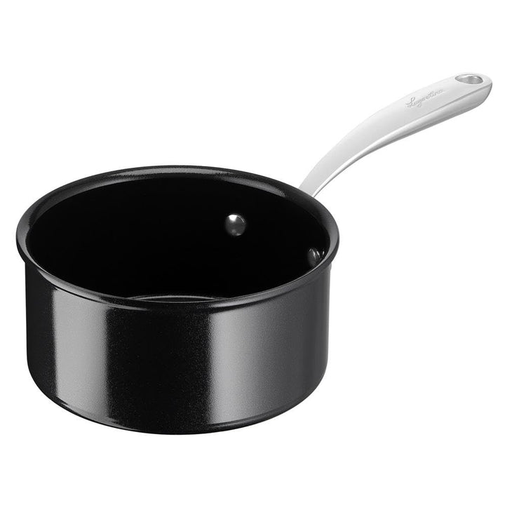 Lagostina Desideria 010275031116 Kasserolle mit langem Griff 16 cm, Antihaftbeschichtung aus Keramik