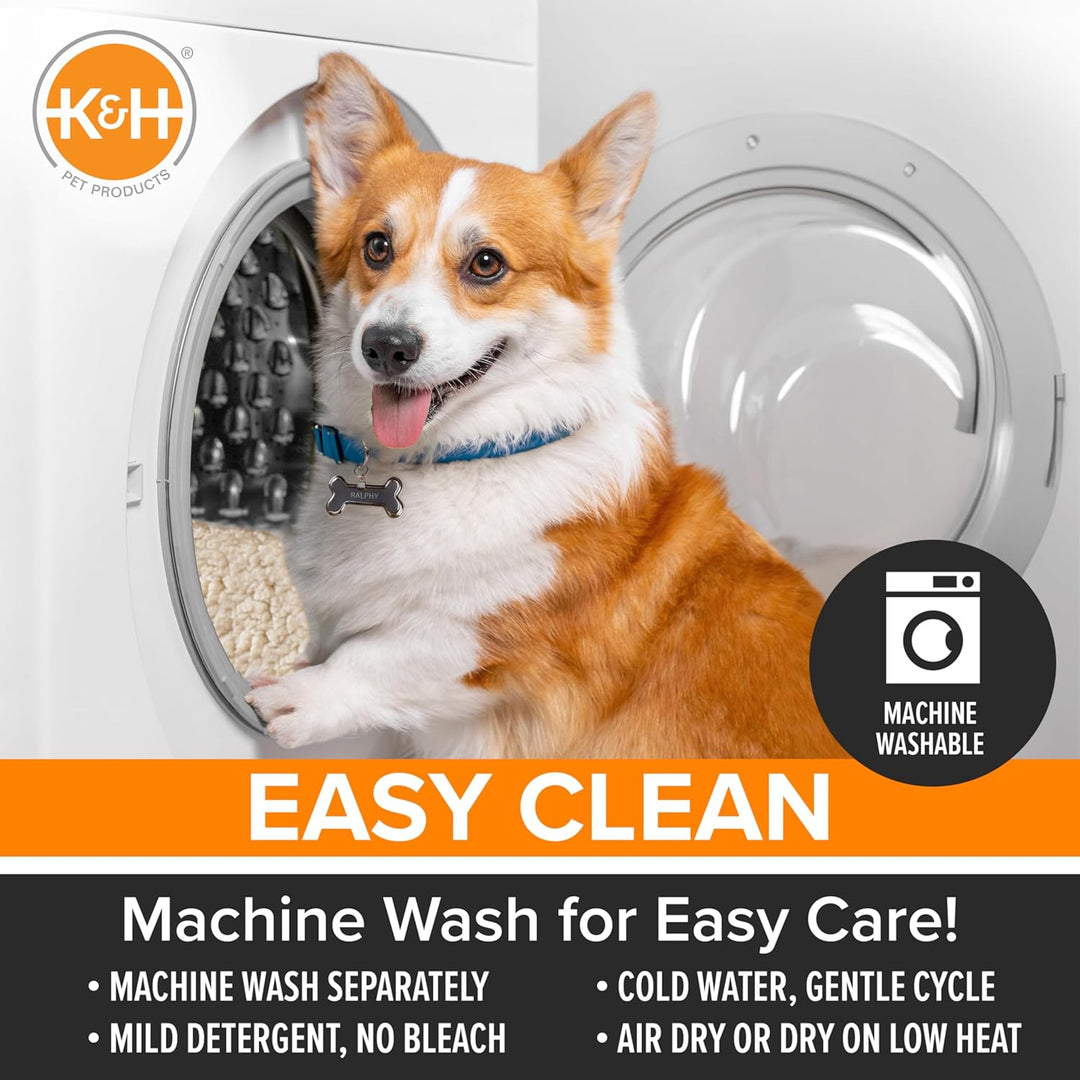 K&H PET PRODUCTS Original Microfleece-Pad für erhöhtes Hundebett, tragbar und waschbar, Hundebettunt