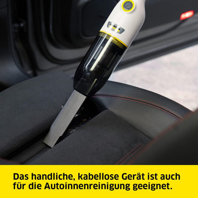 Kärcher Akku-Handstaubsauger CVH 2-4, kompakter und leichter Krümelsauger für den schnellen Einsatz,