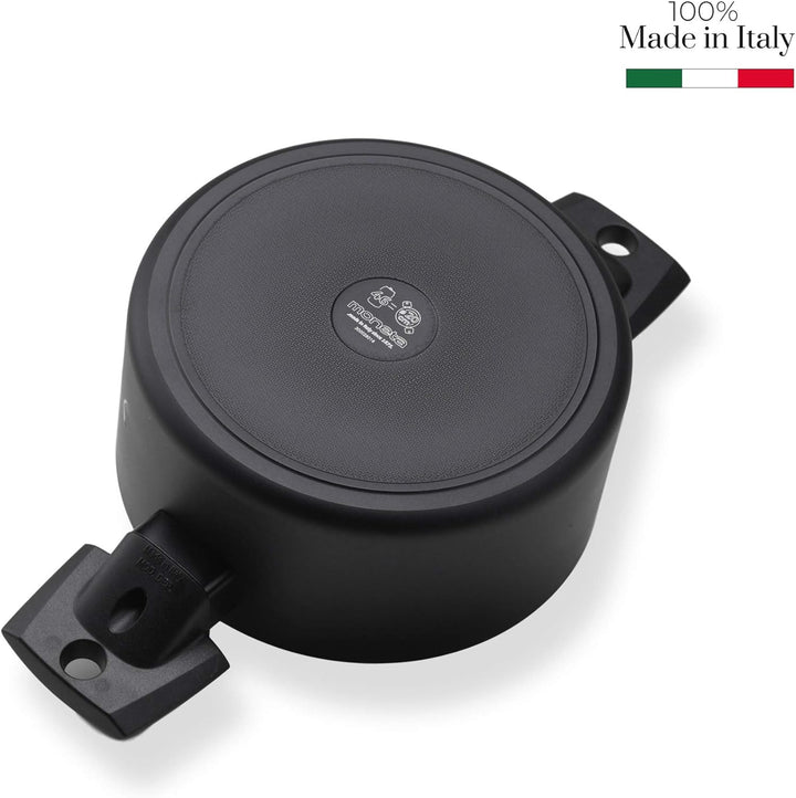 Moneta Recy Kasserolle mit 2 Griffen, 20 cm, Ricla 46 Dosen, Net Induction, schwarz, Körper aus 100%
