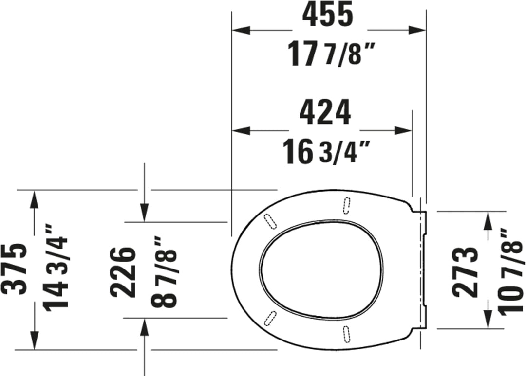 Duravit Universal Toilettendeckel mit Absenkautomatik, WC Sitz Quick Release für einfache Montage, K