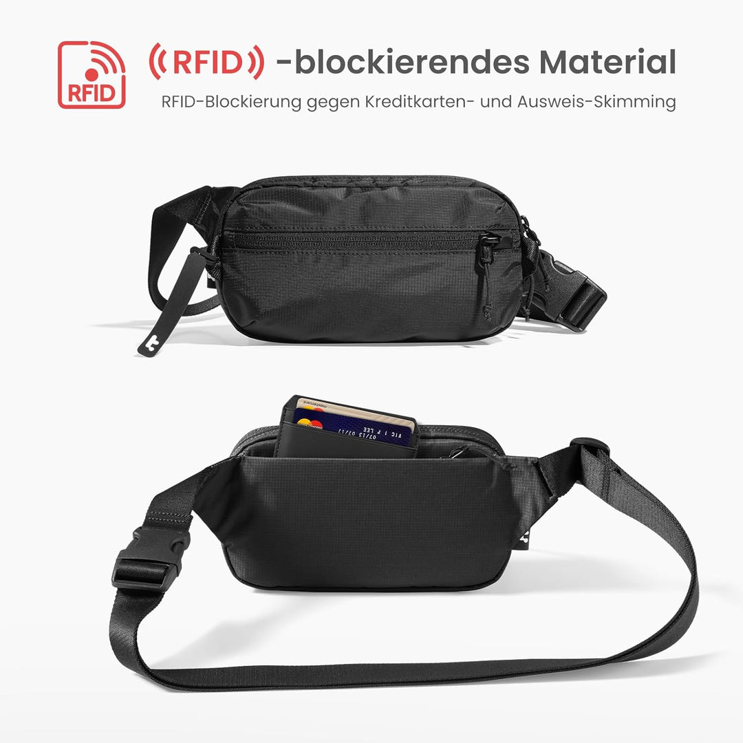 tomtoc 28L Reiserucksack, TSA-freundlicher Handgepäck Rucksack & tomtoc 1,5 Liter Sling Bag mit RFID