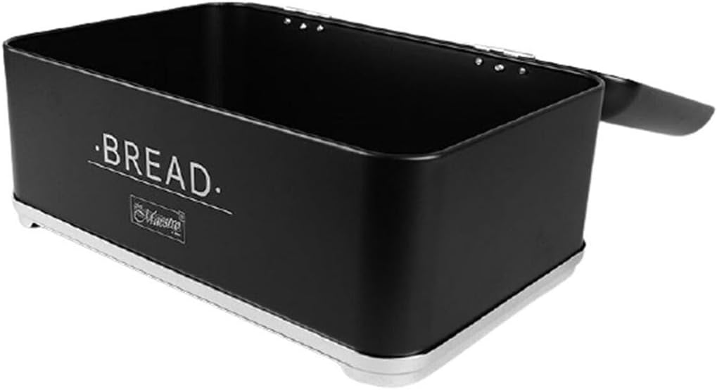Florsol Brotkasten Brotbox Küche Aufbewahrung Weiss Schwarz Stahl Brot Aufbewahrungsbehälter Weiss S