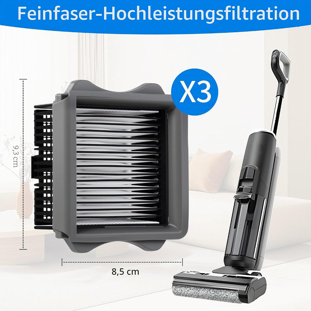 6 Stück Zubehörset für Nass und Trockensauger für Tineco Floor One S5/S5 Pro/S5 Pro 2/S5 Extreme, fü